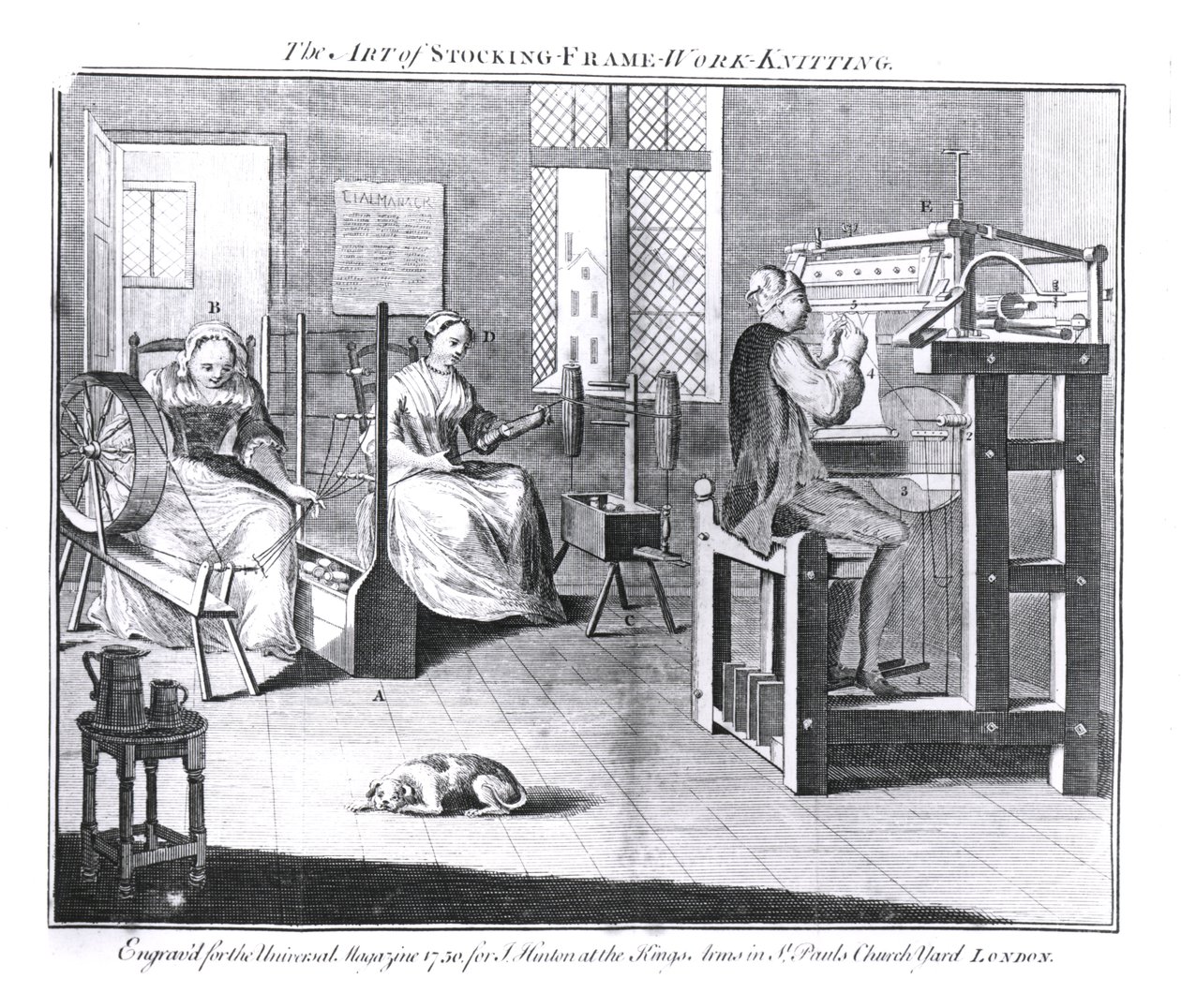 The Art of Stocking-Frame-Work Knitting, gravert for 
