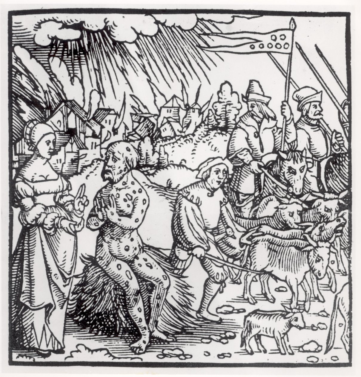 Svartedauden, 1348 av English School