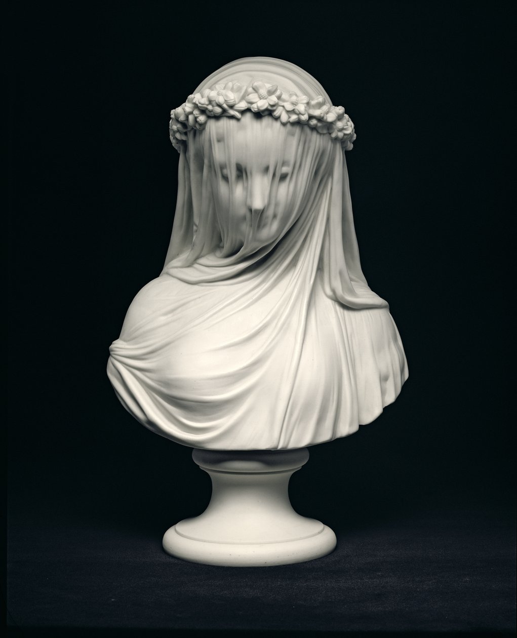 The Bride, etter hodet av Raffaelle Monti, Copeland, England, 1873 (Parian porselen) av English School