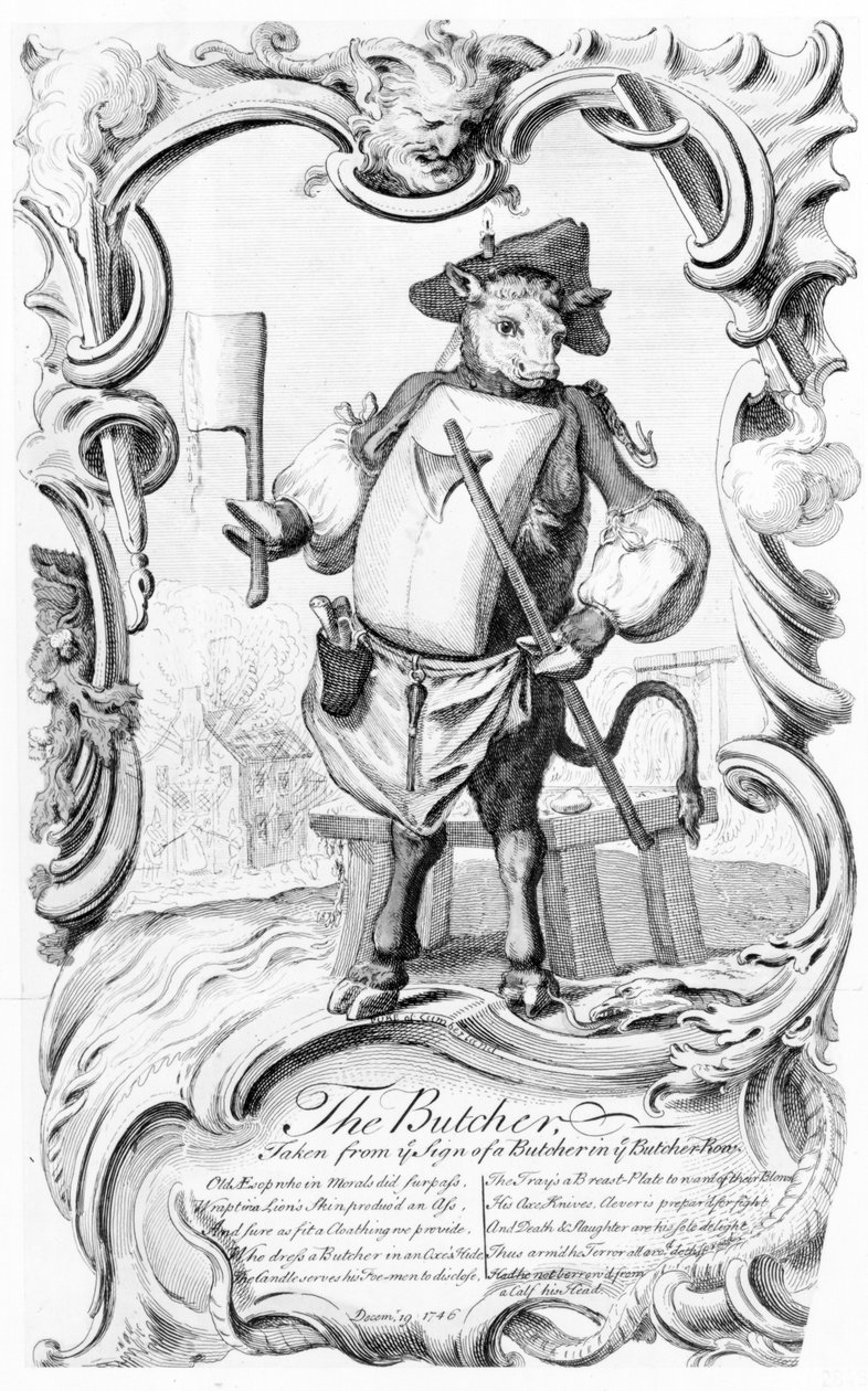 The Butcher, utgitt 1746 av English School