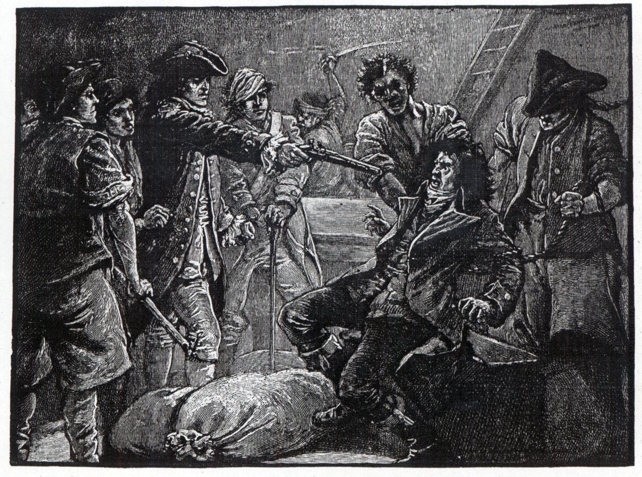 Capture of Wolfe Tone i 1798 av English School