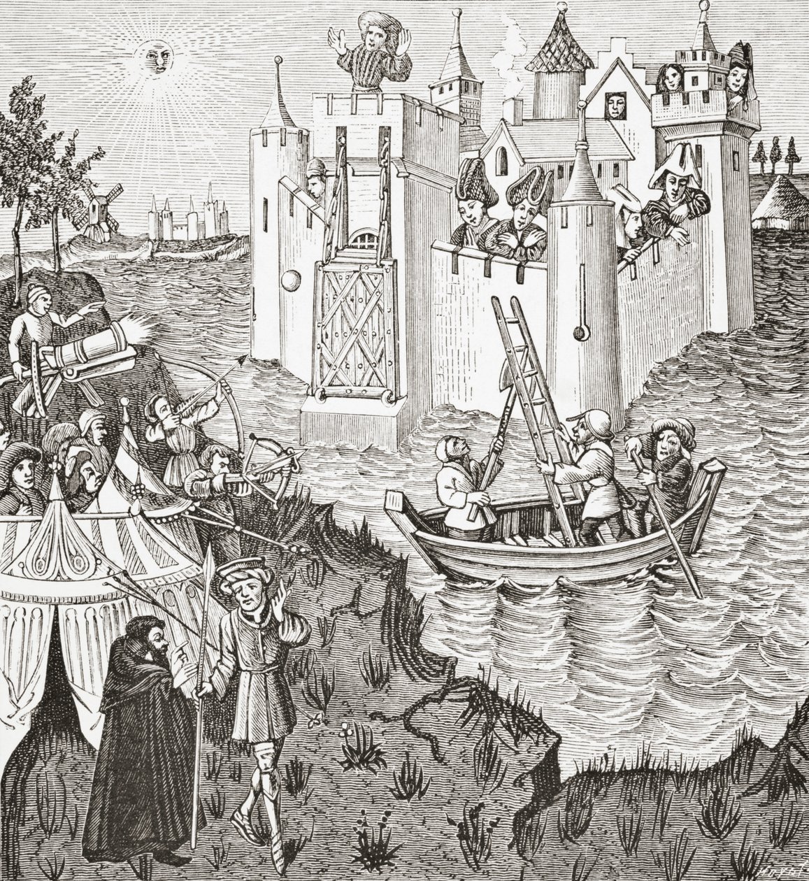 The Castle of Love, 1878 av English School