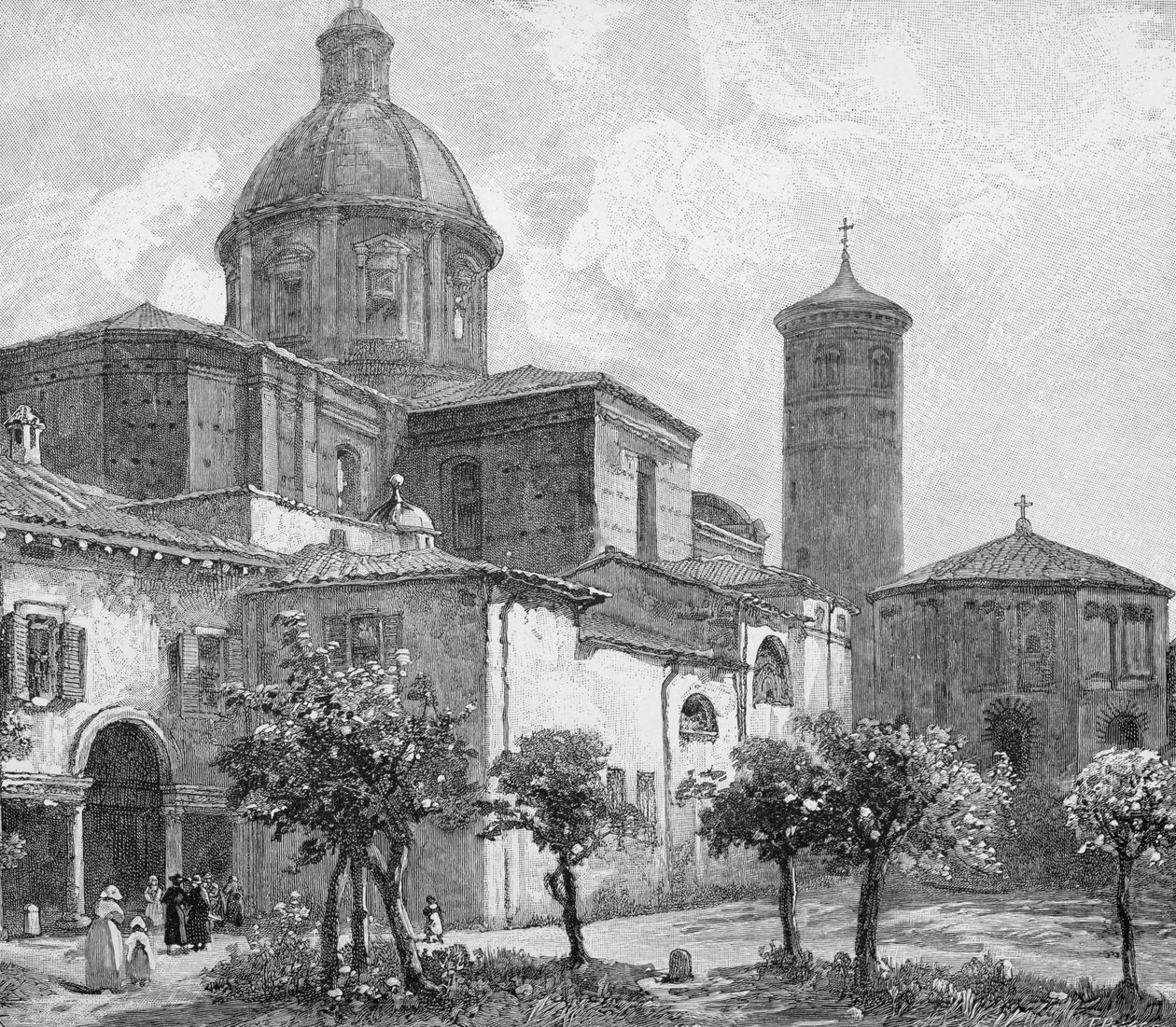 The Cathedral and Baptistery, Ravenna, Italia, fra 