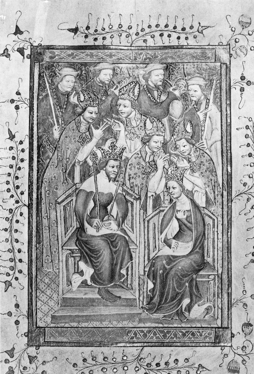 Kroningen av Richard II av English School