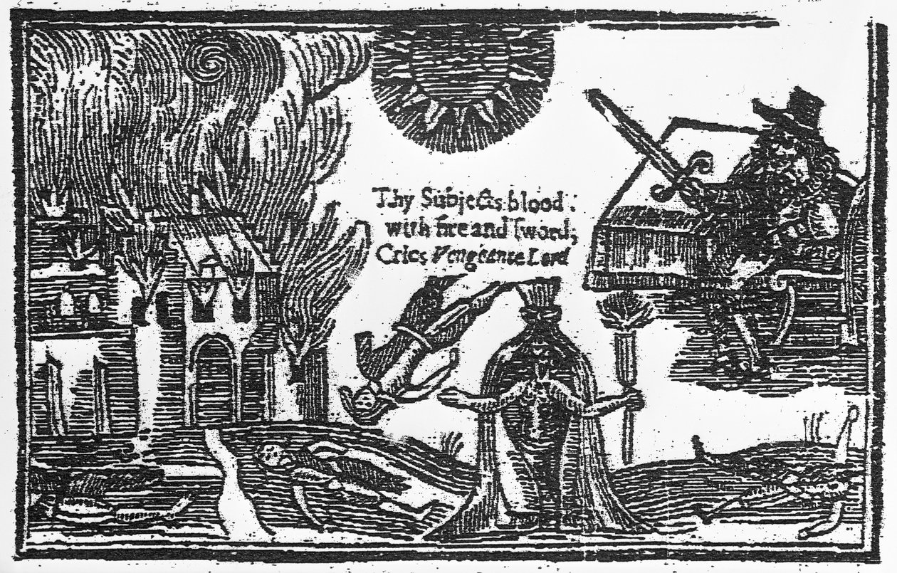 Ødeleggelsen av Colchester under den engelske borgerkrigen, 1648 av English School