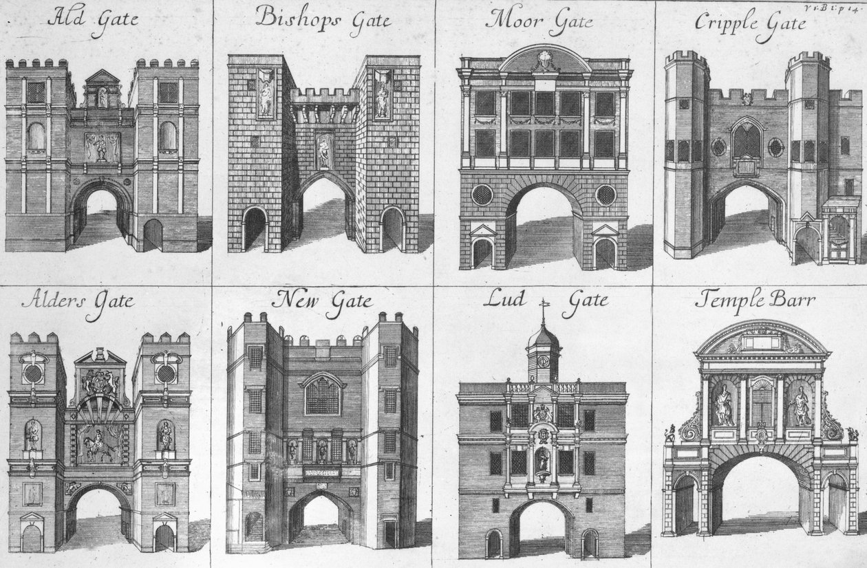 De åtte portene til City of London av English School