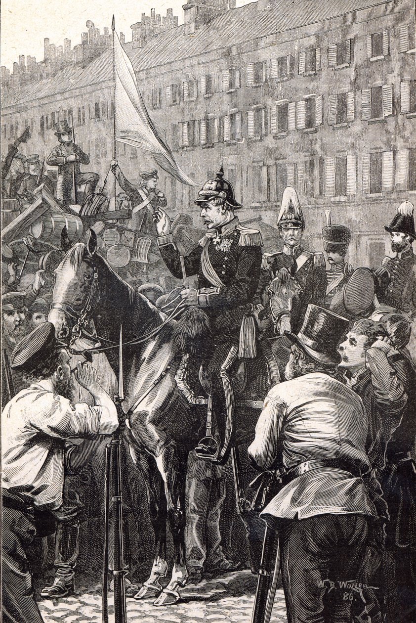 Kongen av Preussen talte til berlinerne i 1848 av English School