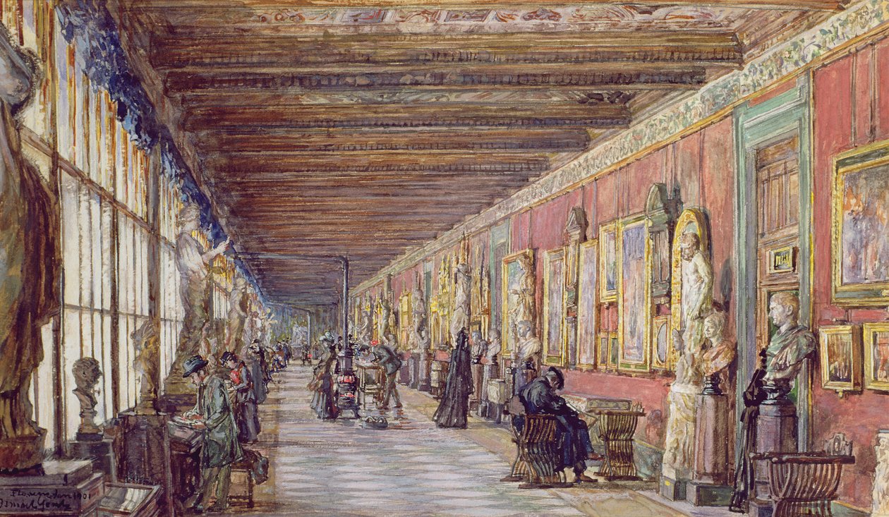 The Long Gallery, The Uffizi av English School