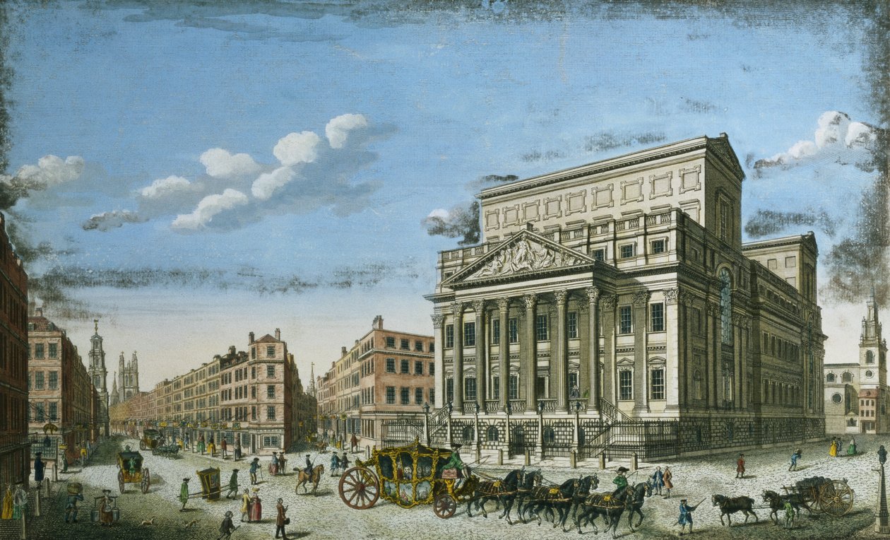 The Lord Mayors Mansion House, London, ca. 1753 av English School