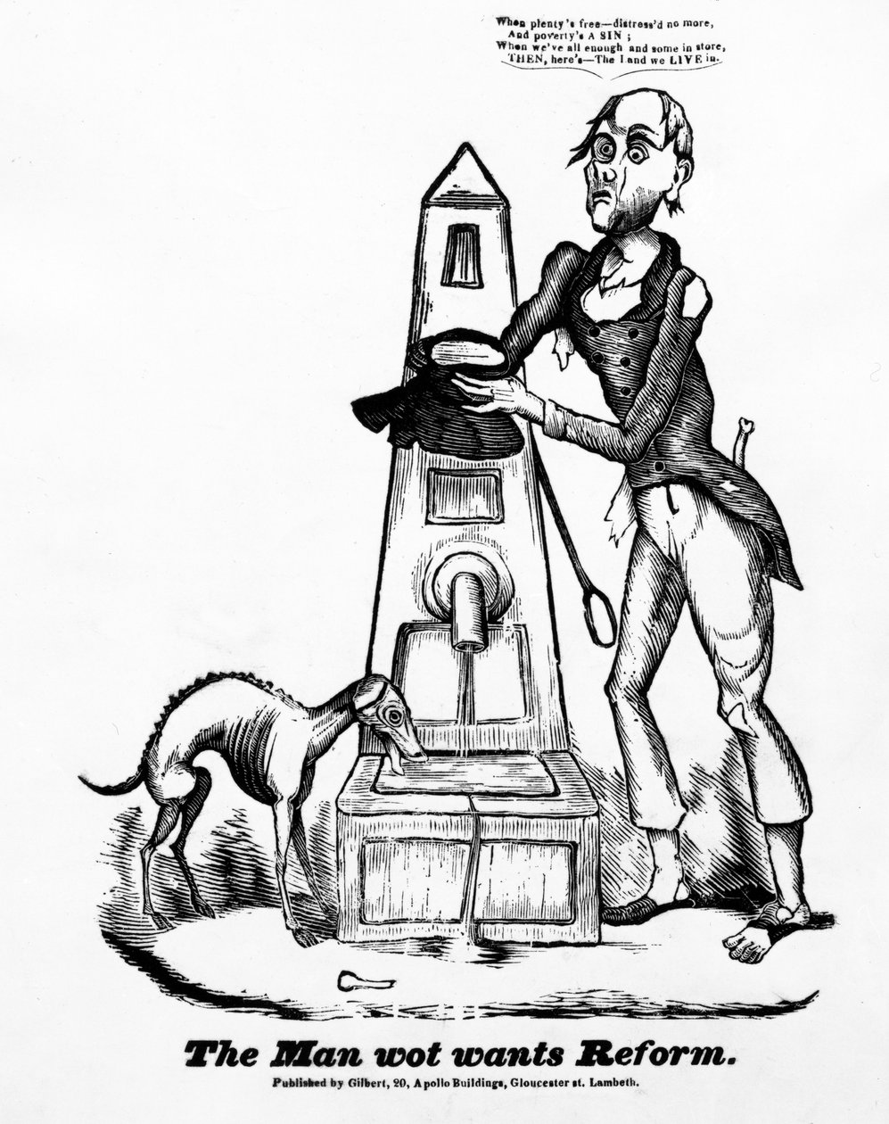 The Man wot wants Reform, 1866 av English School