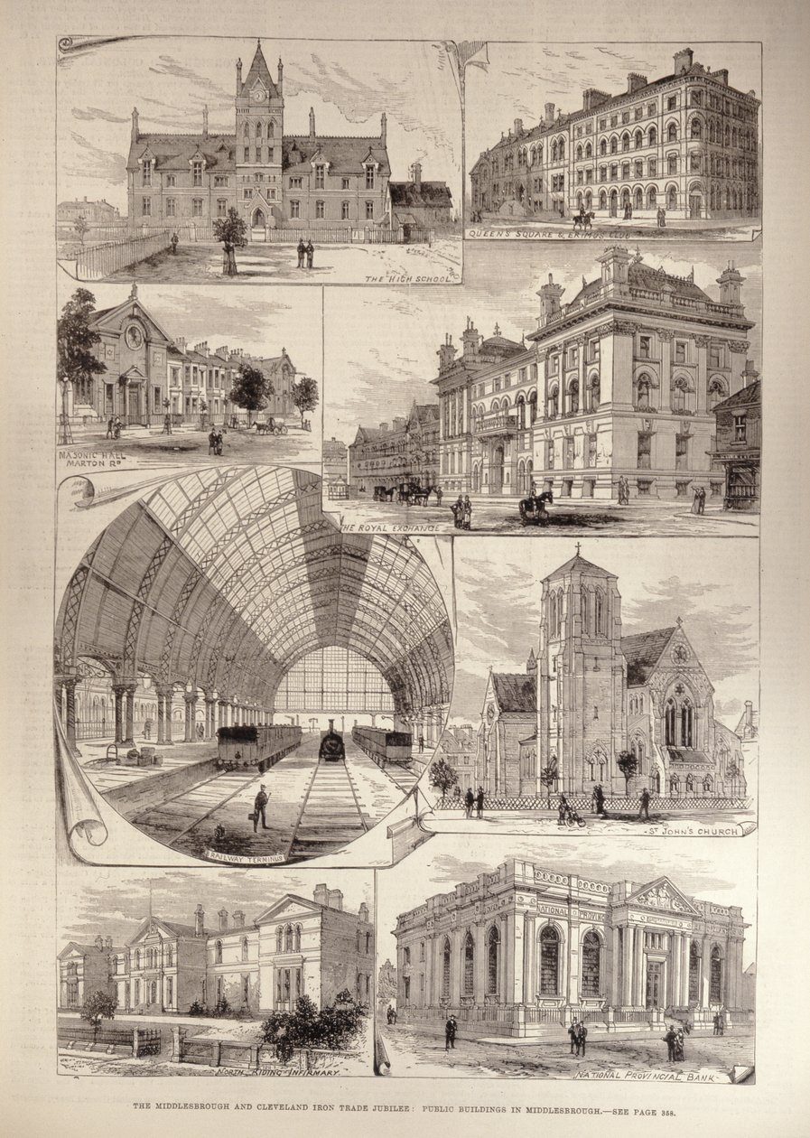Middlesbrough og Cleveland Iron Trade Jubilee: Public Buildings in Middlesbrough, fra 
