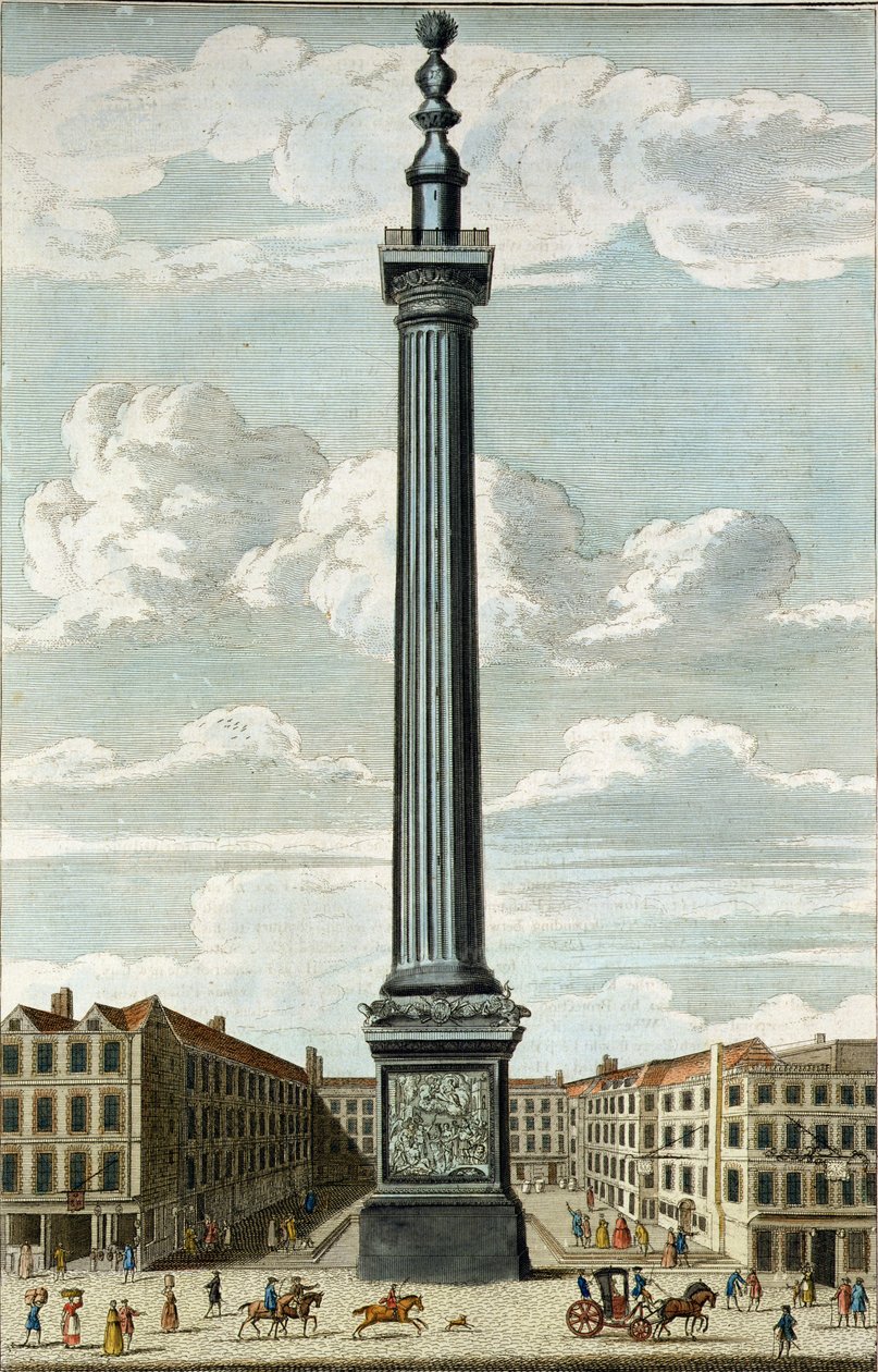 Monumentet, gravert av William Henry Toms (ca. 1700-50) av English School