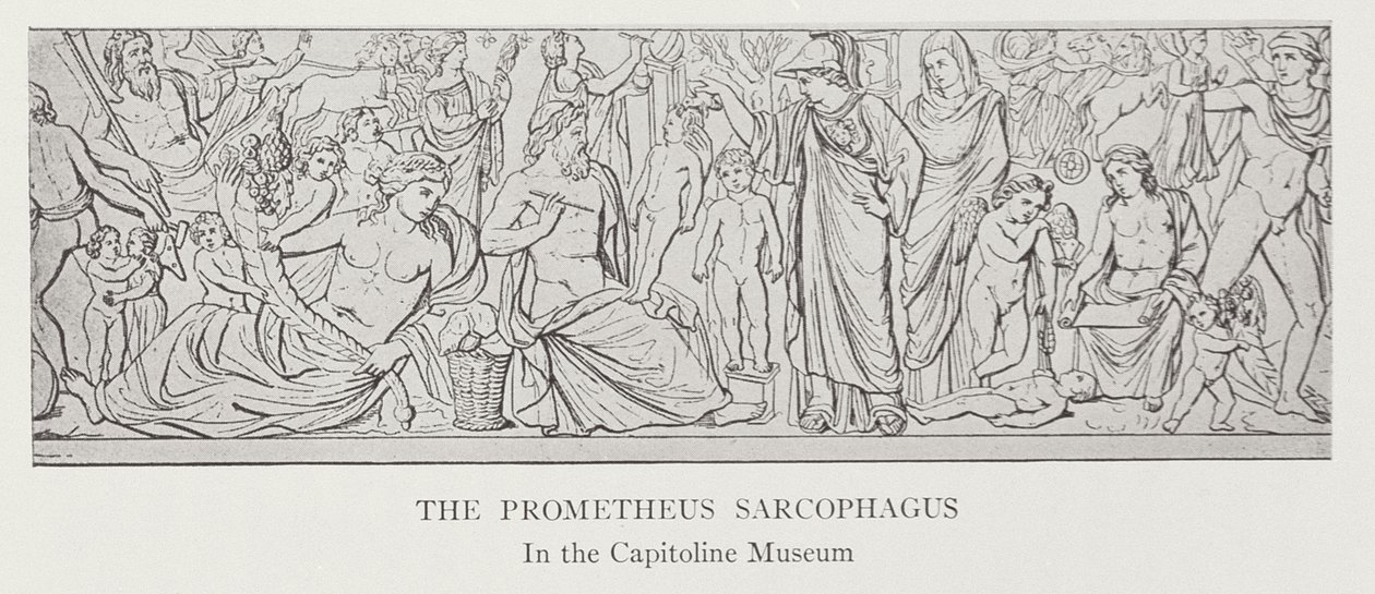 Prometheus Sarcophagus, etter originalen i Capitoline Museum av English School