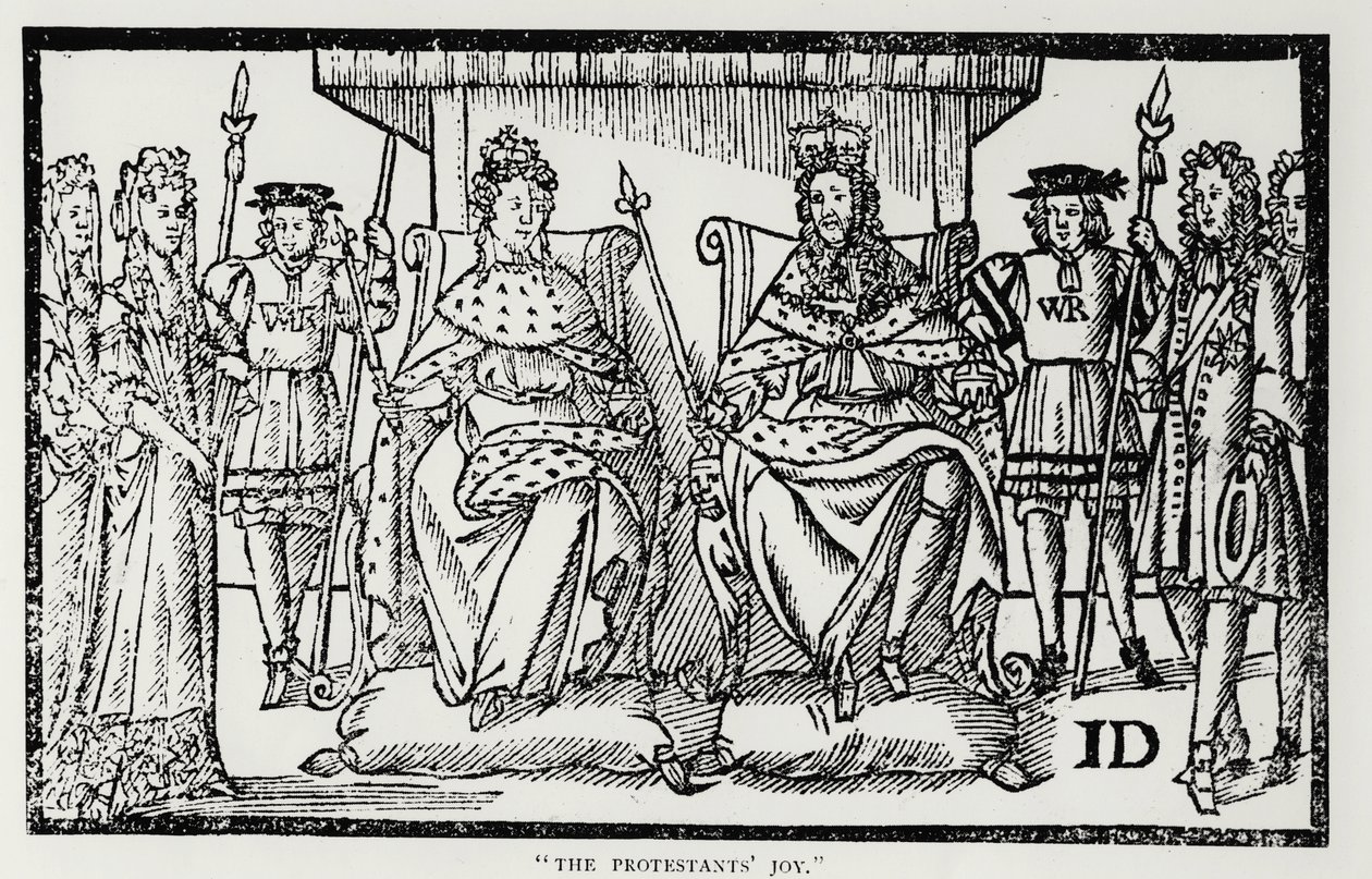 Protestantenes glede, 18. april 1689 av English School