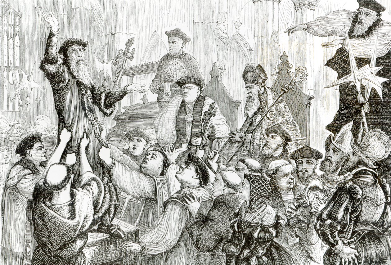 Tilbakekallingen av erkebiskop Cranmer (1489-1566) i St Mary