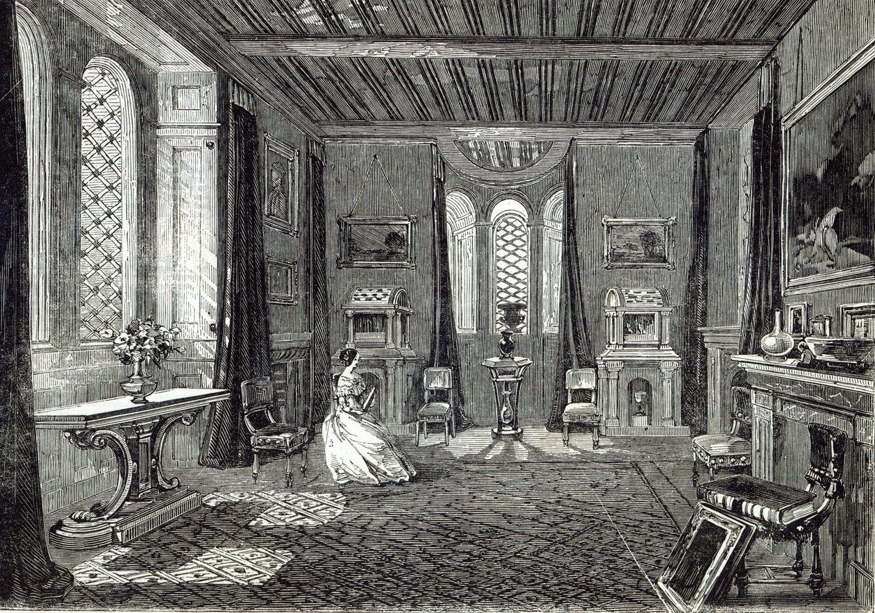The Scarlet Drawing-room, Lansdown Tower, fra 