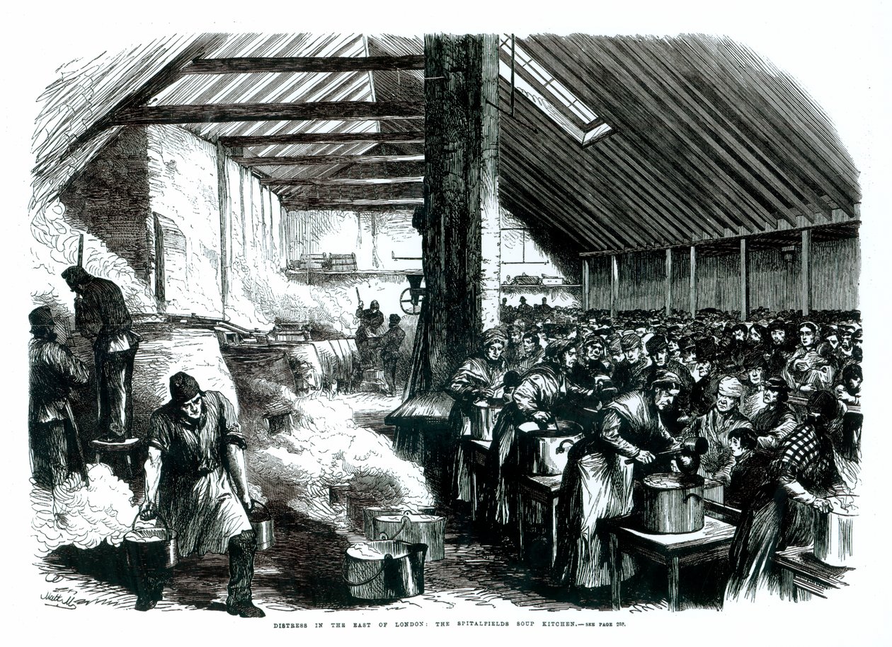 Spitalfields Suppekjøkken, 1867 av English School