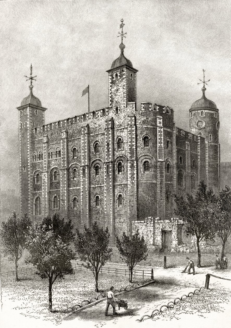 The White Tower, sentralt tårn ved Tower of London, fra 