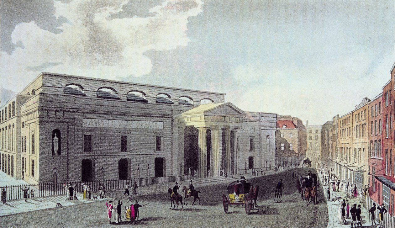 Royal Theatre, Covent Garden, 1809 av English School