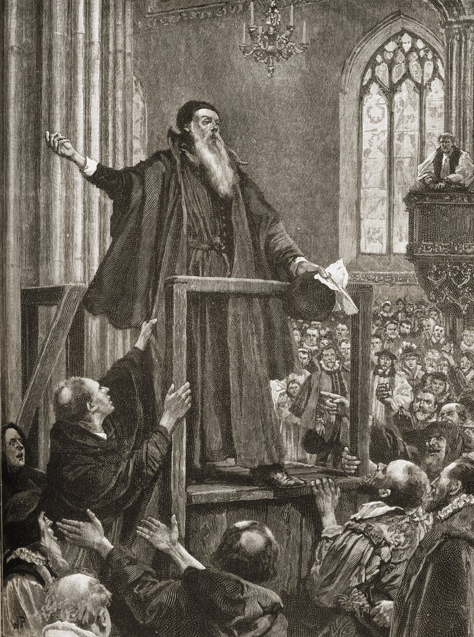 Thomas Cranmers (1489-1556) siste vitnesbyrd av English School