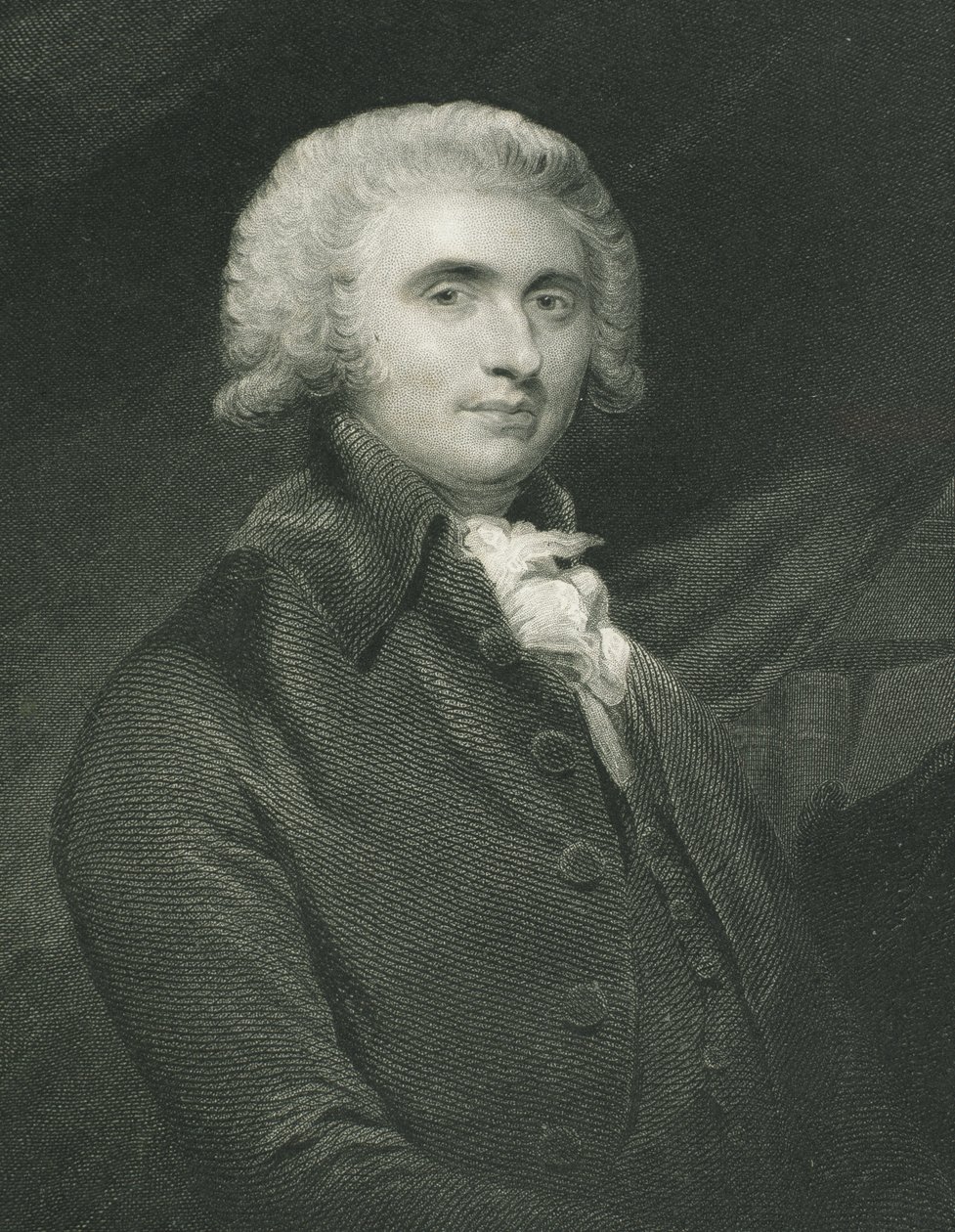 Thomas Erskine (1750-1823) 1. baron av Restormel, fra 'Gallery of Portraits', utgitt i 1833 av English School