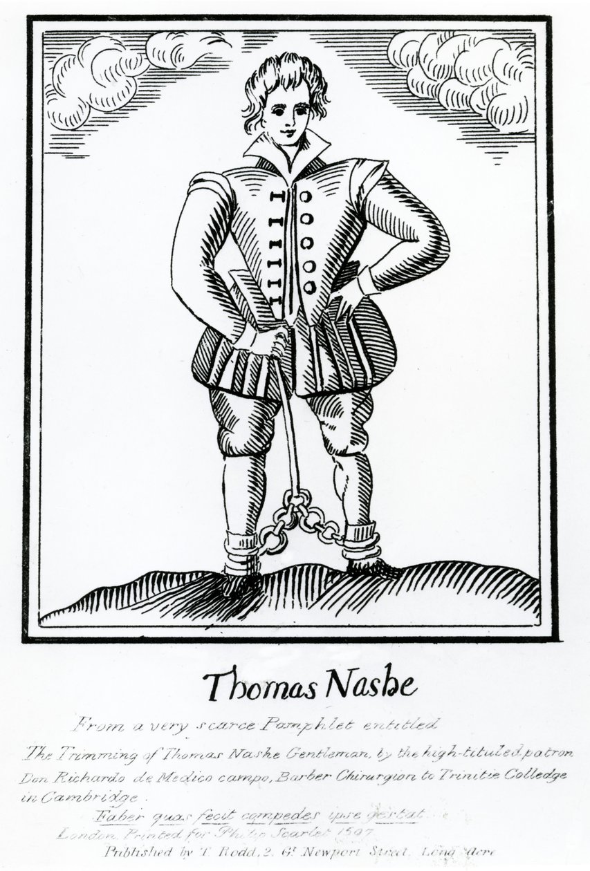 Thomas Nashe Fra en svært knapp brosjyre med tittelen 