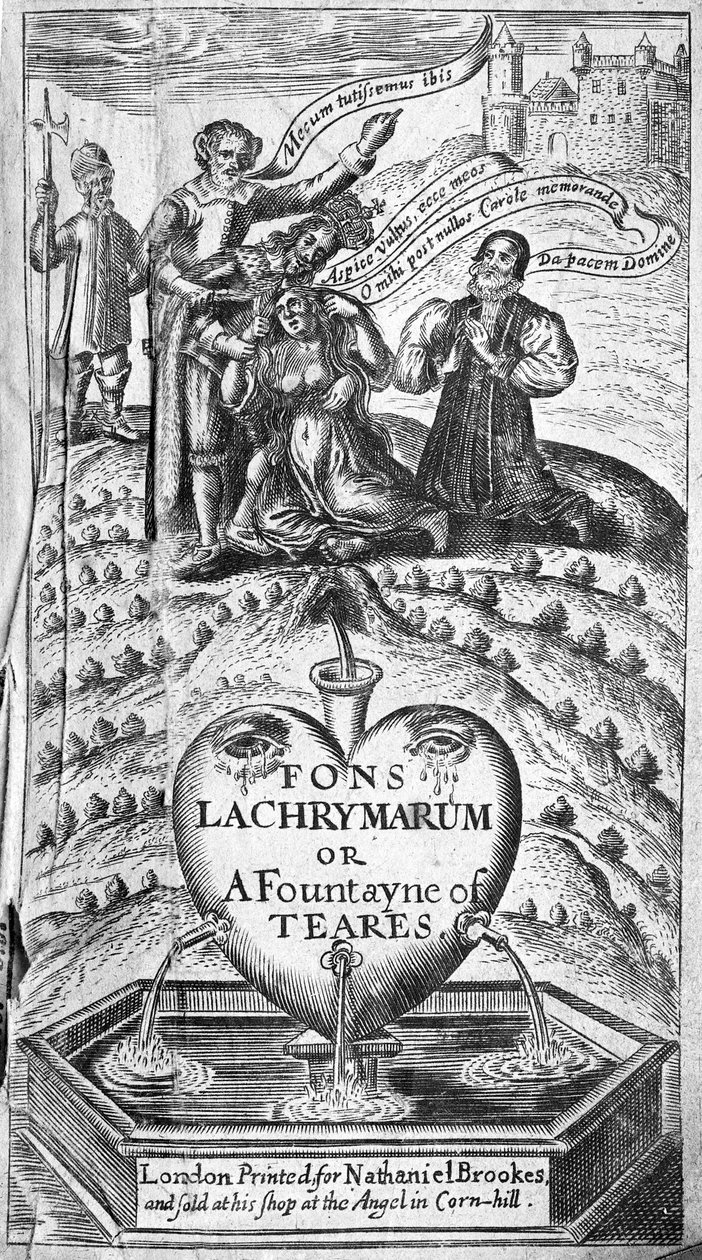 Tittelsiden til Fons Lacyrymarum, 1649 av English School