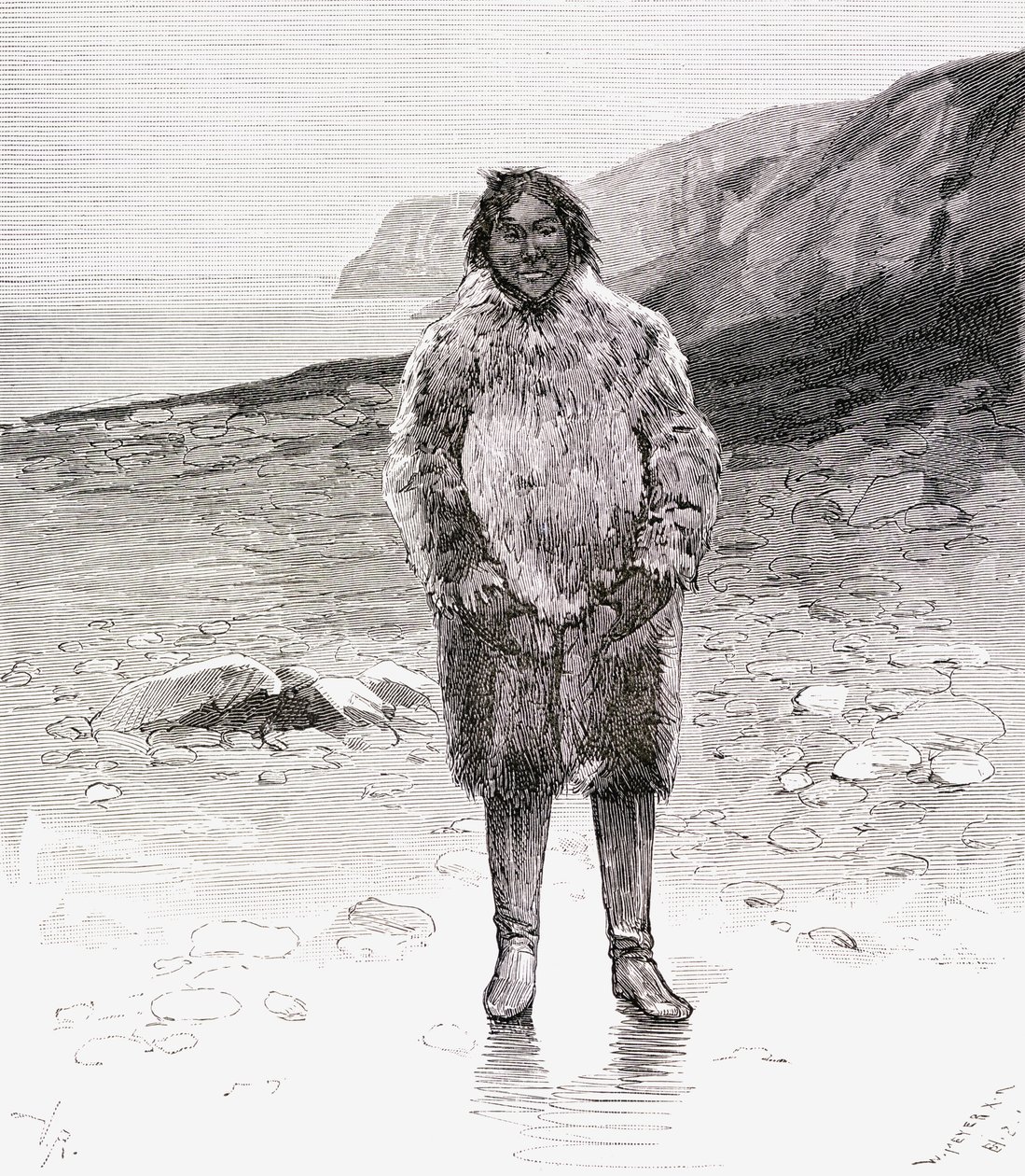 Tradisjonell eskimo-kjole, fra 