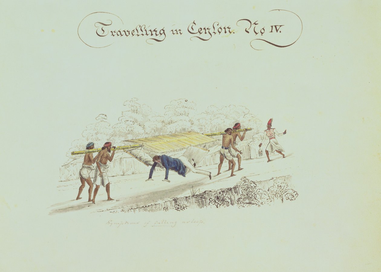 Reiser i Ceylon No.IV, ca. 1835 av English School