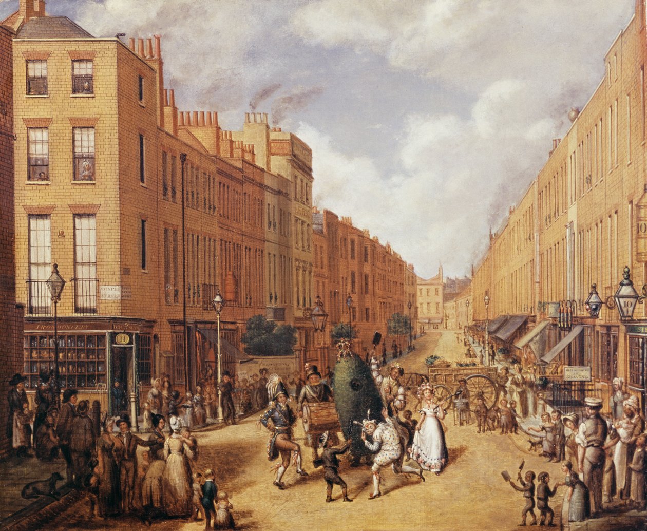 Upper Lisson Street nær Paddington, ca. 1837 av English School