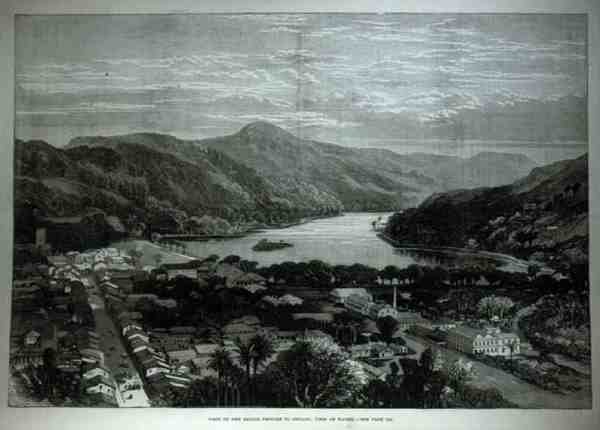 Besøk av Sailor Princes til Ceylon: View of Kandy, fra The Illustrated London News, 11. februar 1882 av English School