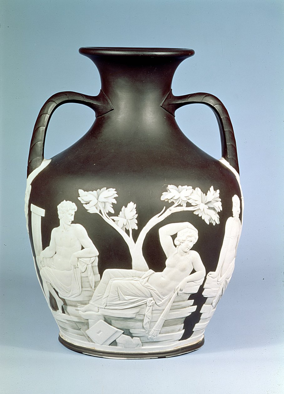 Wedgwood Stoneware kopi av Portland Vase, 1790 (keramikk) av English School