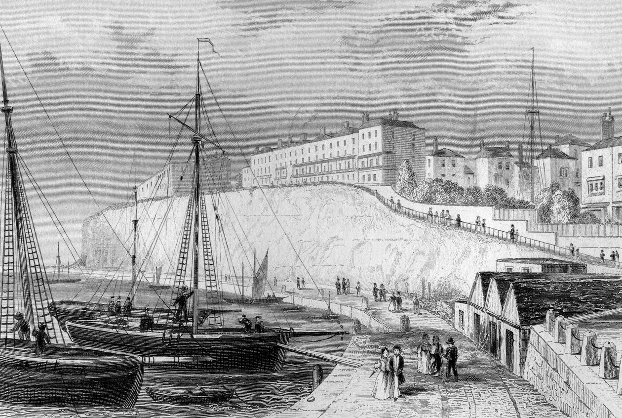 Vestre klippe, Ramsgate, ca.1830 av English School