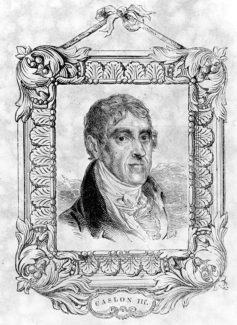 William Caslon III av English School