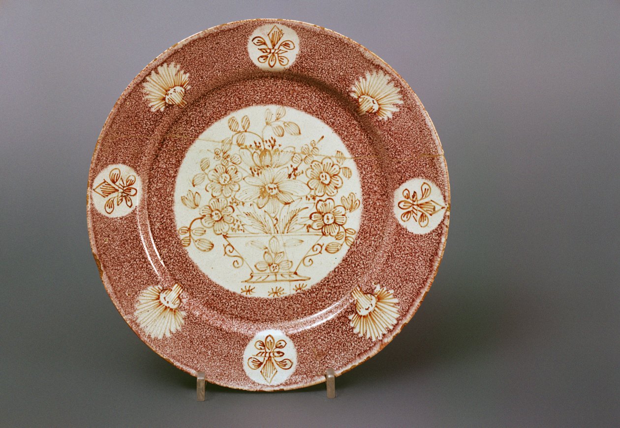 Wincanton delftvareplate, ca. 1745 (keramikk) av English School
