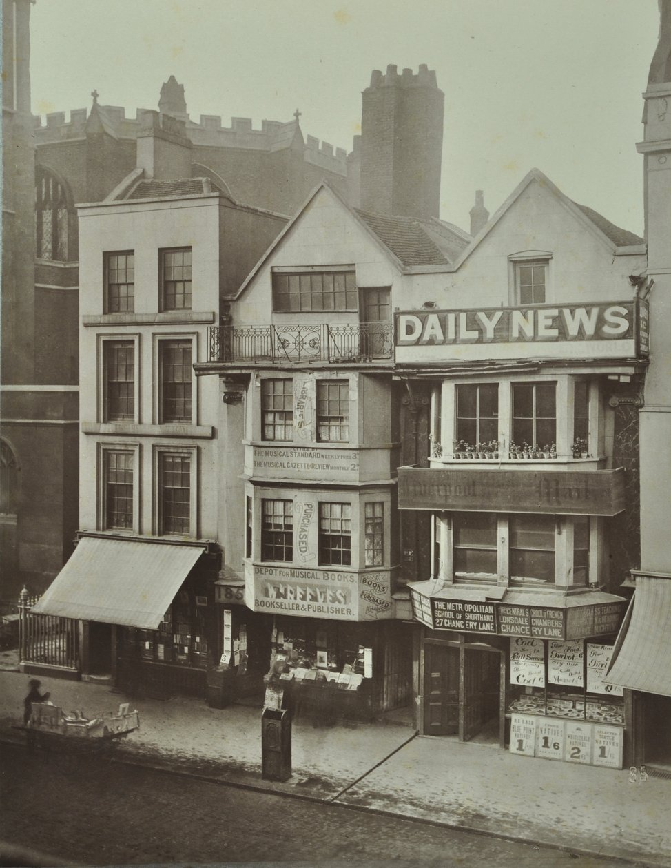 185 Fleet Street, City of London, 1884 av English Photographer
