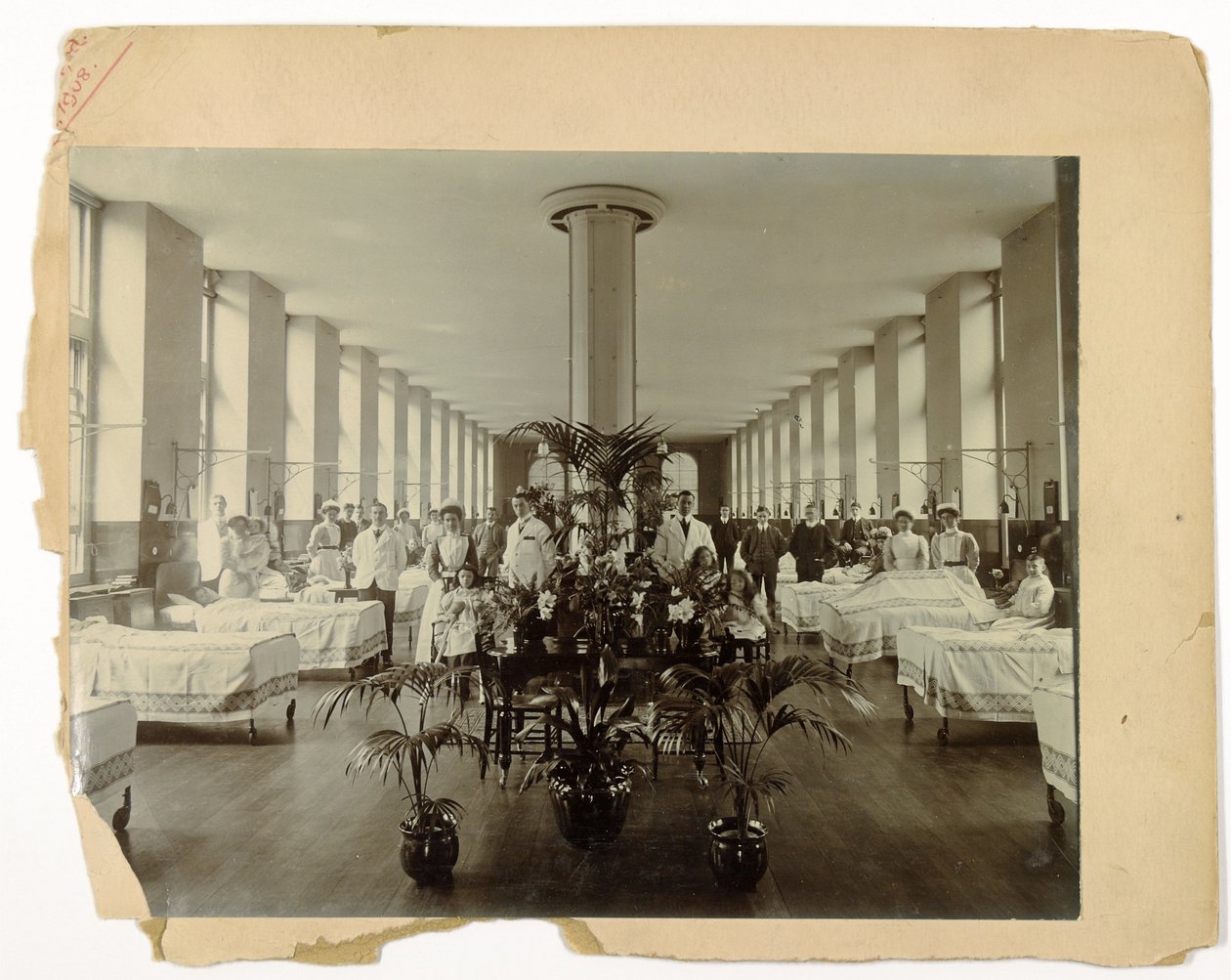 En avdeling ved St. Thomas Hospital, 1908 av English Photographer