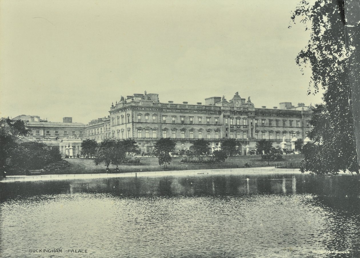 Buckingham Palace, Buckingham Palace, Westminster LB: generell utsikt, 1896 av English Photographer