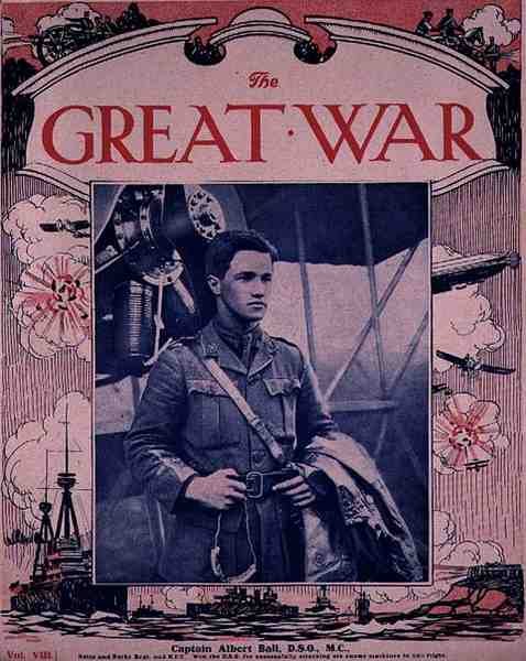 Kaptein Albert Ball (1896-1917) D.S.O, M.C., forside av 
