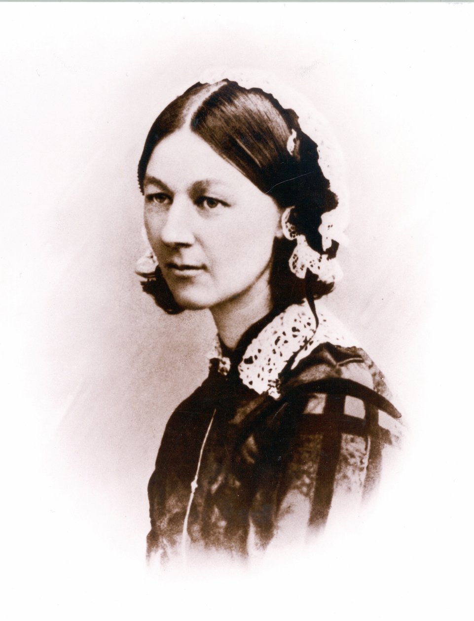 Carte de Visite-fotografi av Florence Nightingale, av H. Lenthall, ca. 1856 av English Photographer