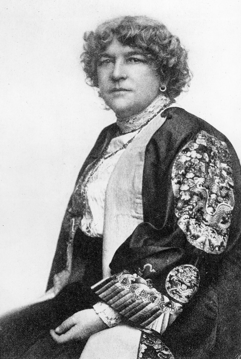 Fanny Stevenson, kone til Robert Louis Stevenson (bw-bilde) av English Photographer
