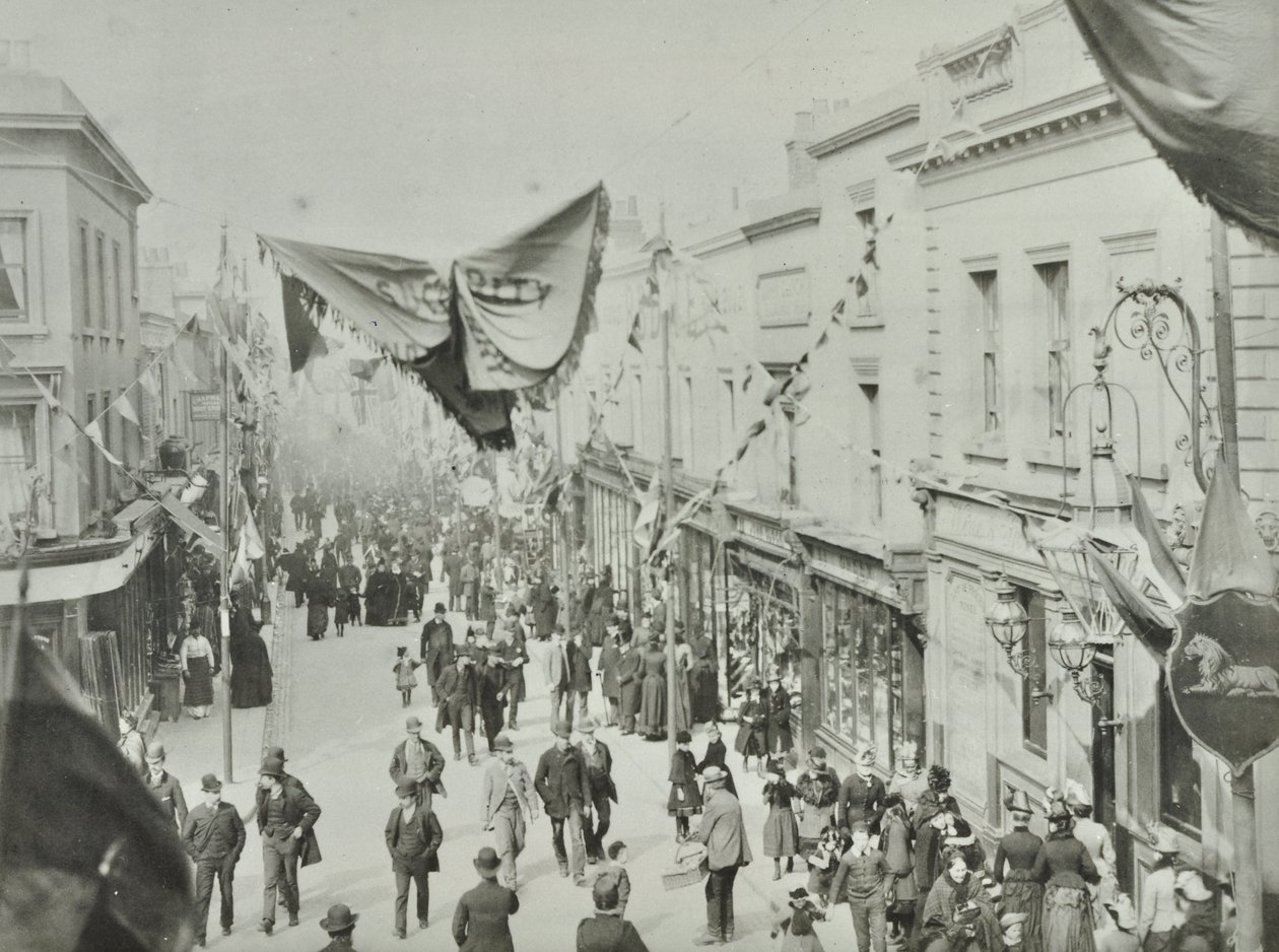Hare Street: åpning av Woolwich-fergen, 1889 av English Photographer