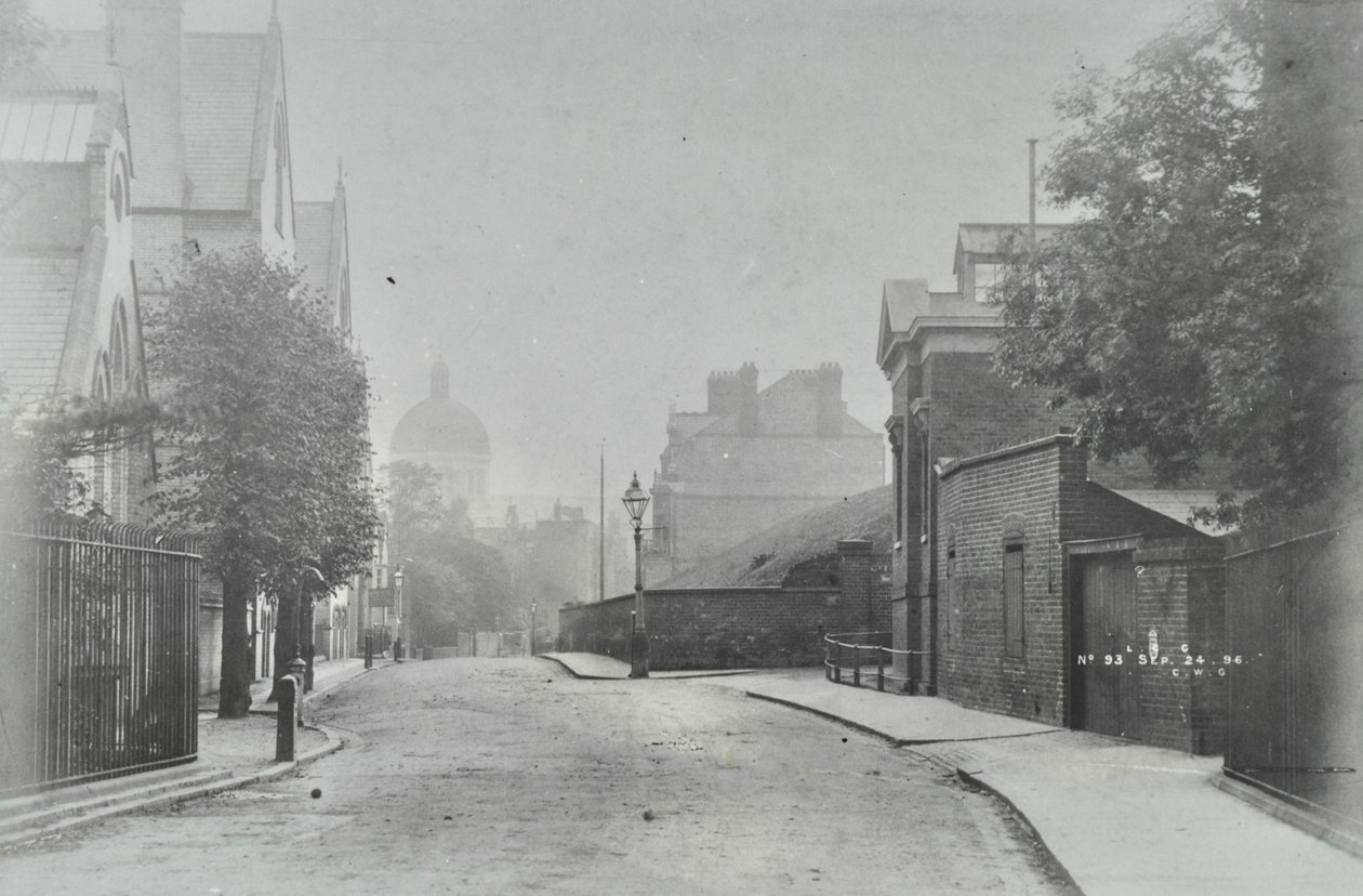 Highgate Archway: vestlig tilnærming, 1896 av English Photographer