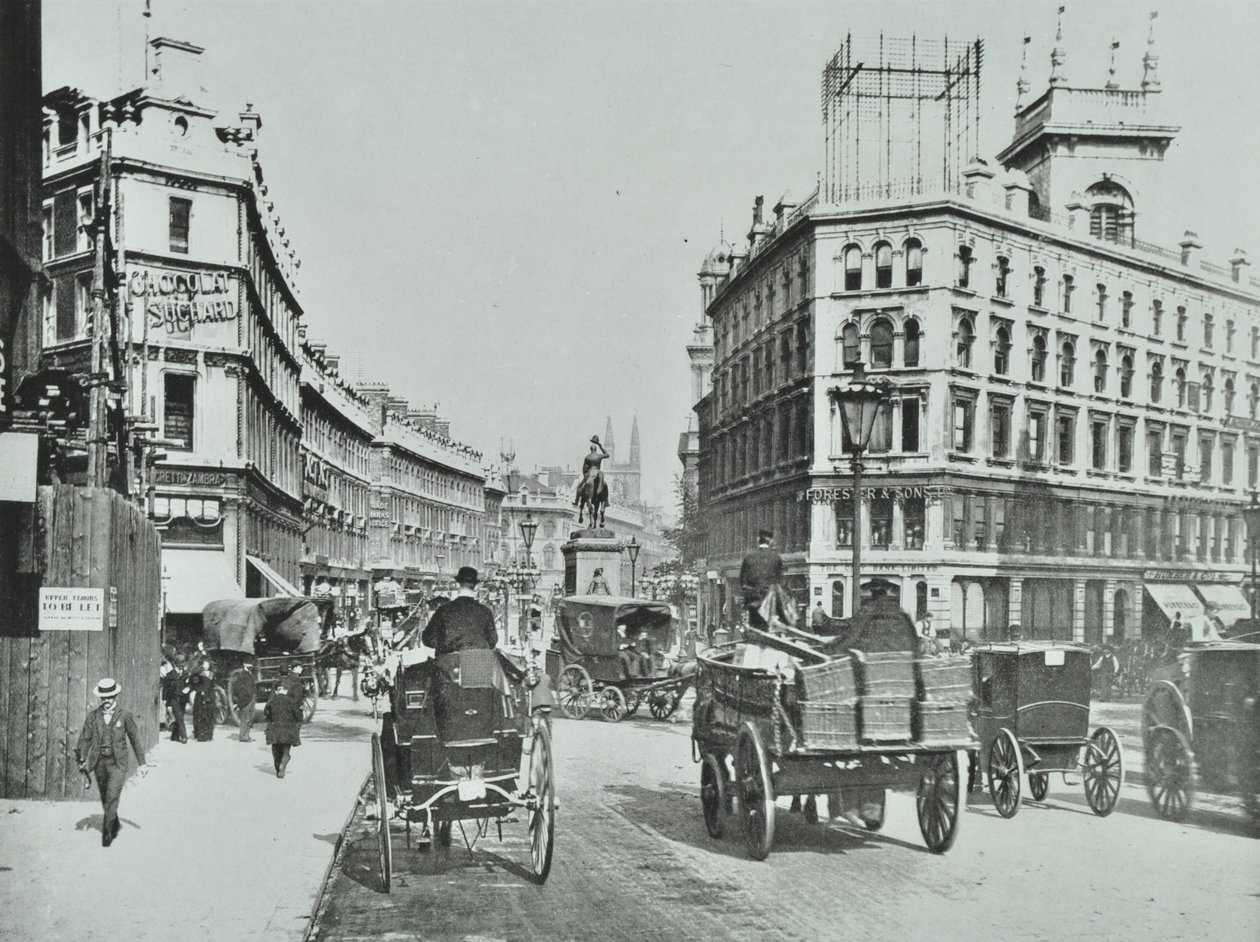 Holborn Circus, City of London, 1890 av English Photographer
