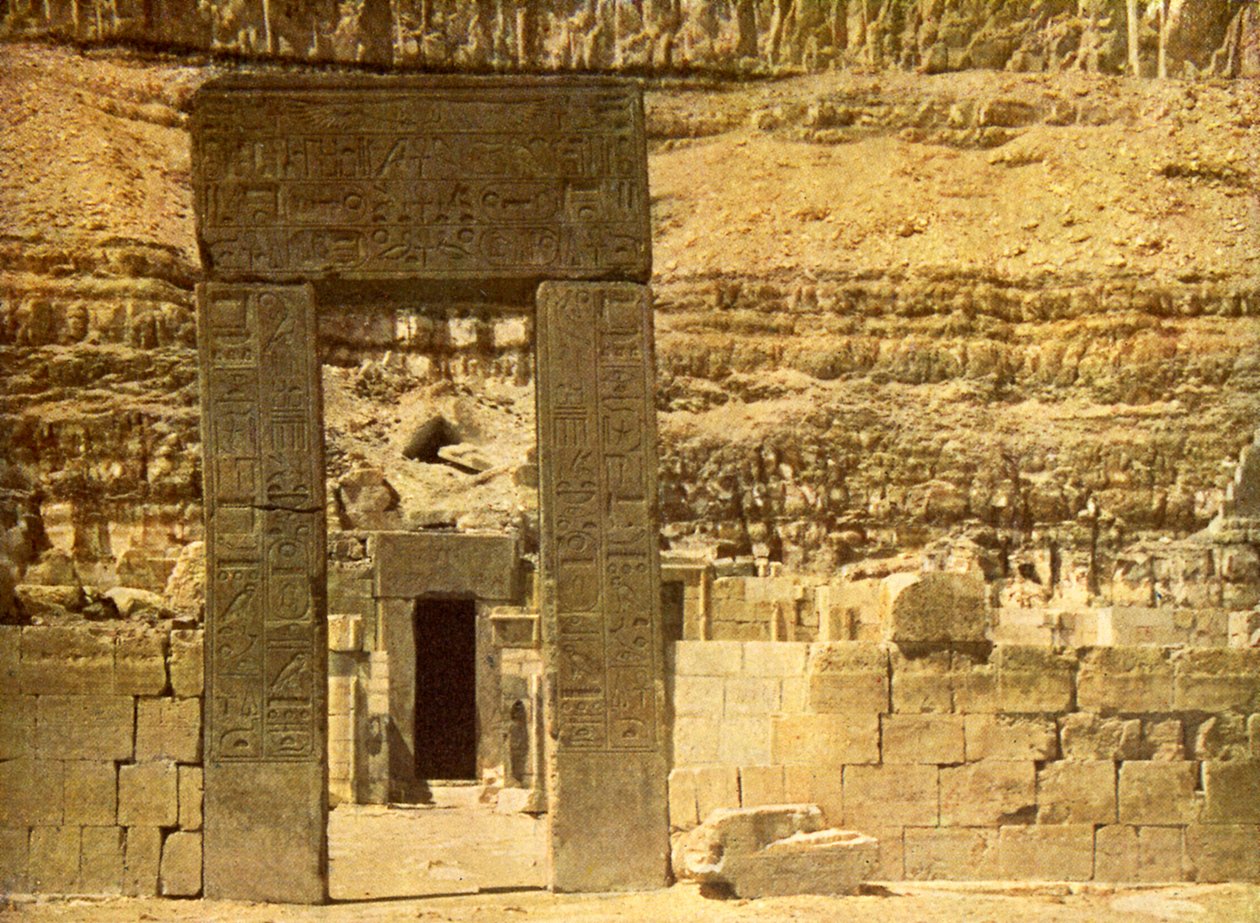 Det aller helligste i tempelet til El Bahri, Egypt. av English Photographer