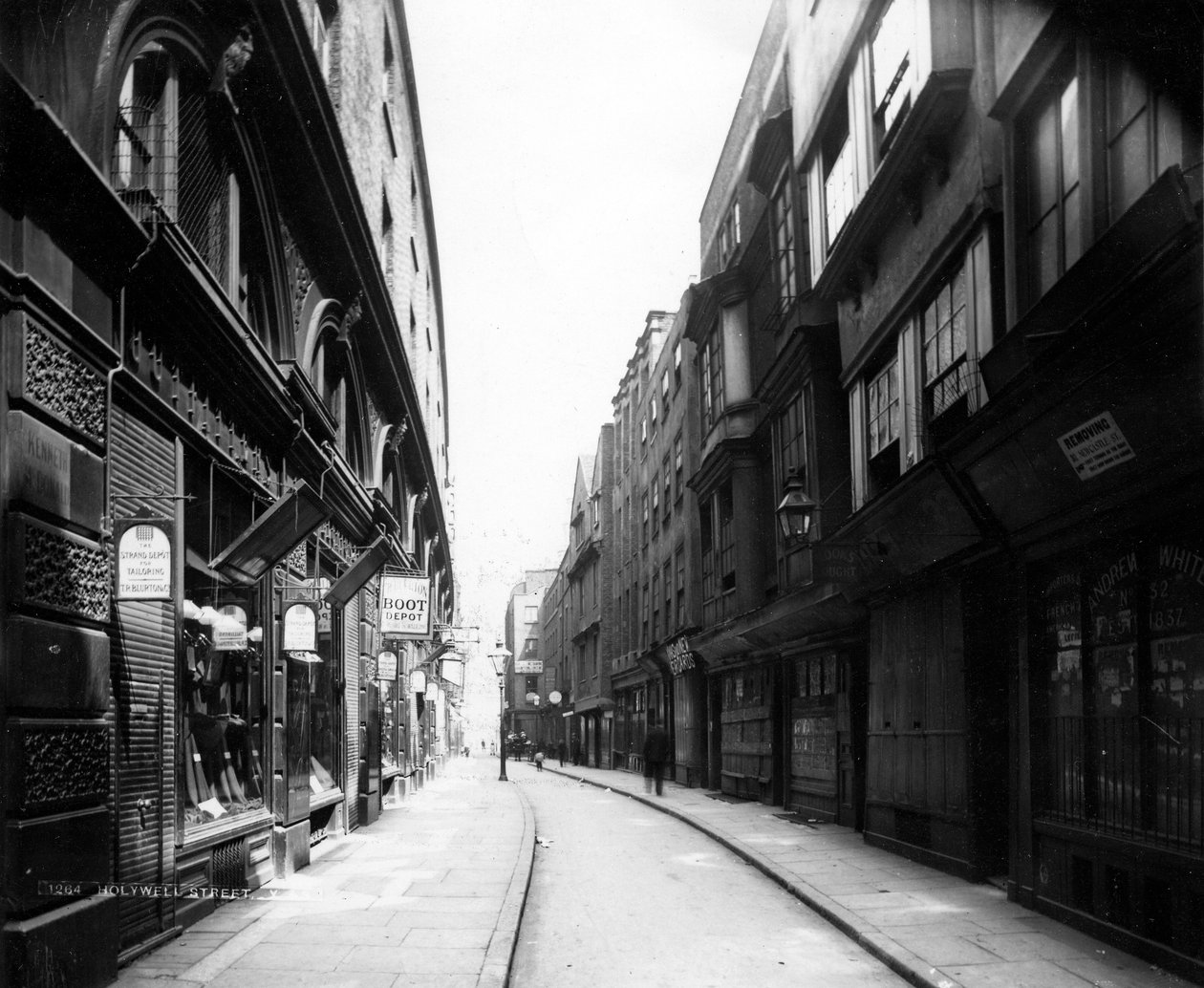 Holywell Street, 1800-tallet (fotografi) av English Photographer