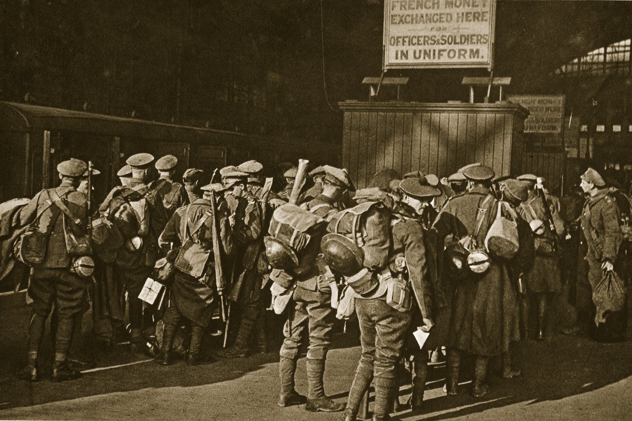 Hjemover, med deres store oppgave stort sett fullført, 1918-19 av English Photographer