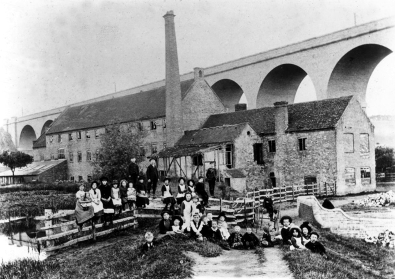 Hoobrook mølle og viadukt, Kidderminster, 1905 av English Photographer