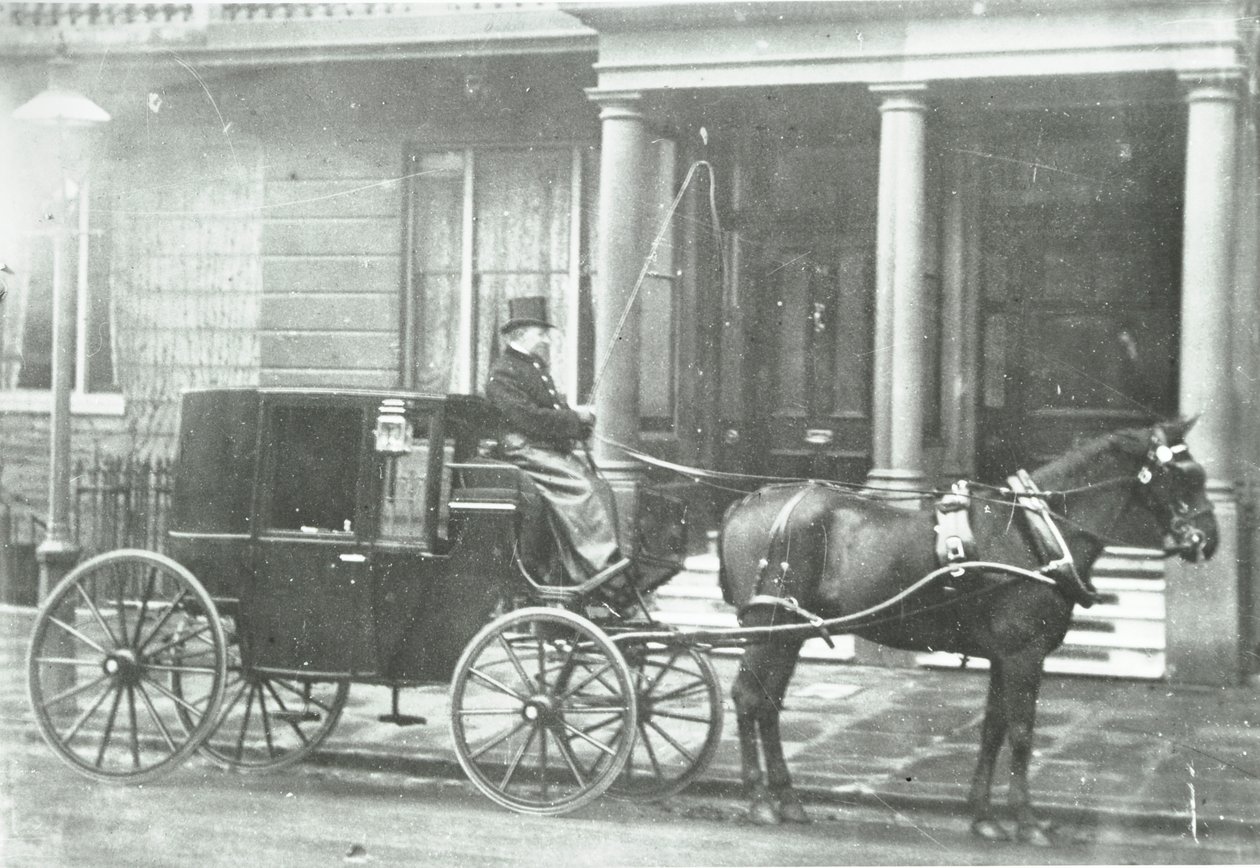 Hestetrukket førerhus, 1890 av English Photographer