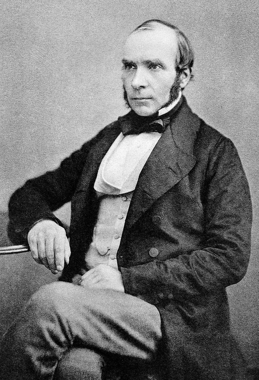 John Snow (1813-1858) engelsk lege kjent for sitt arbeid innen epidemiologi, Autotype 1856, utgitt i 1887 (autotype) av English Photographer